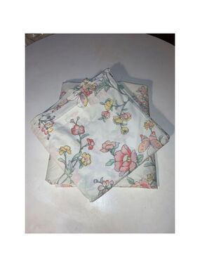 Unbranded Queen Bedding Sheets White Pink Floral Butterfly
